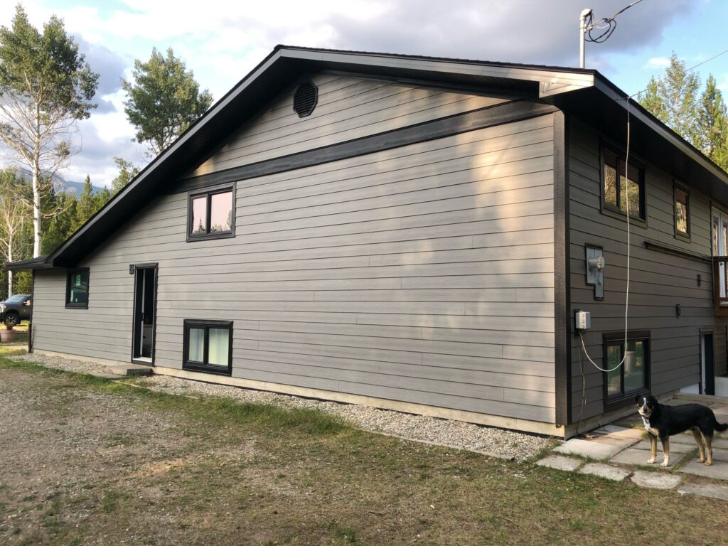 Hardie Board soffit and fascia installed by Met Exteriors on an Edmonton residential project