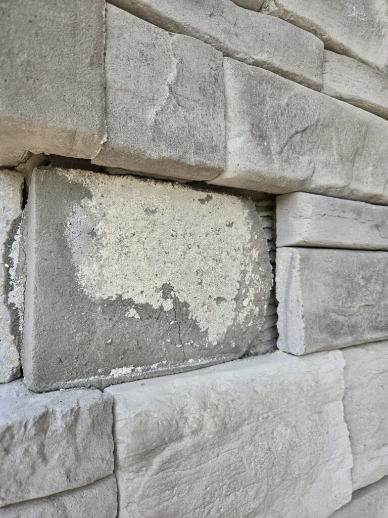 Exterior Stone problems